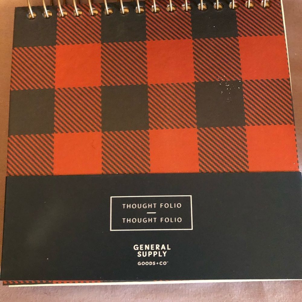 General supply plaid drawing /note book